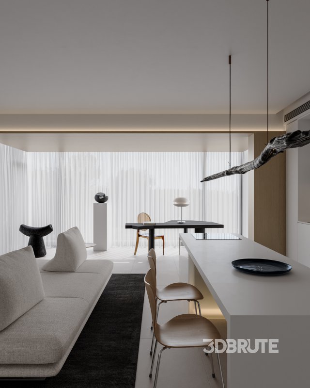 Modern living room dining room Image 8