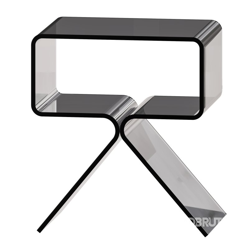 Acrylic Side Table – 3 Color Options Image 4