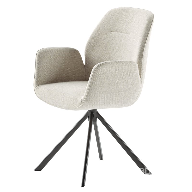 Aura dining chair with armrests Image 3