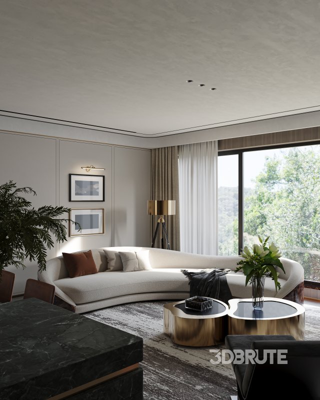 Modern living and dining room Image 4