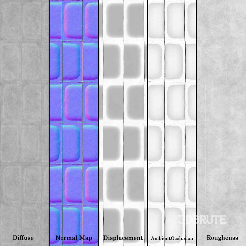 Tile Void Fornace Brion 03 (Seamless) Image 5