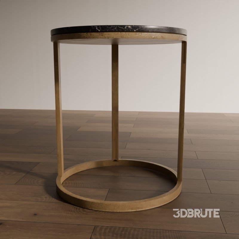 Round Marble Top Side Table Image 4