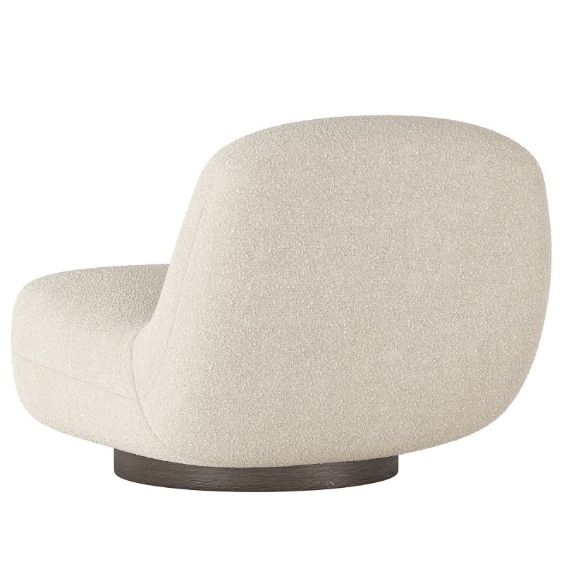 Atheena Boucle Swivel Lounge Chair Image 5