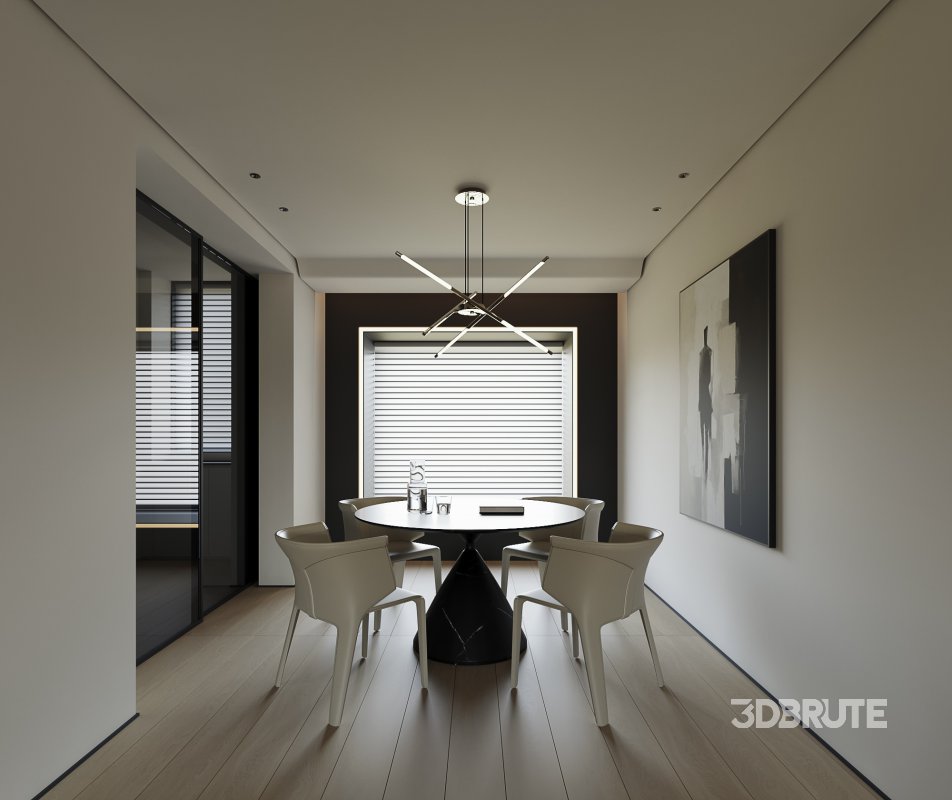 Modern living and dining room Image 3