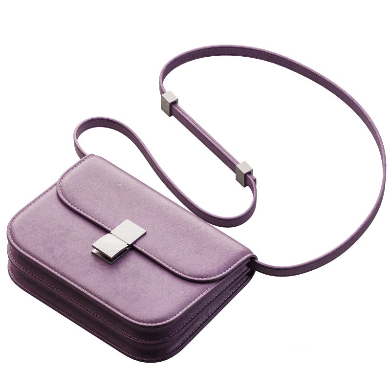 Brown Flap Genuine Leather Square Shoulder Message Bag Image 10