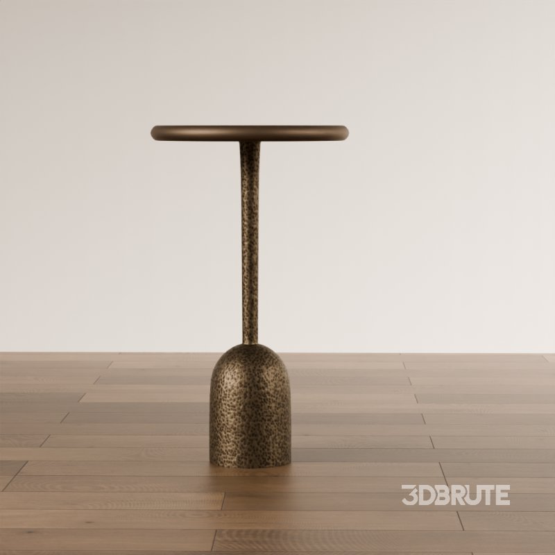 Modern Brass Side Table Image 3