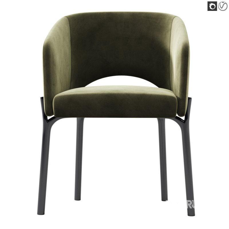 Libra Steel Legs Armchair Image 3