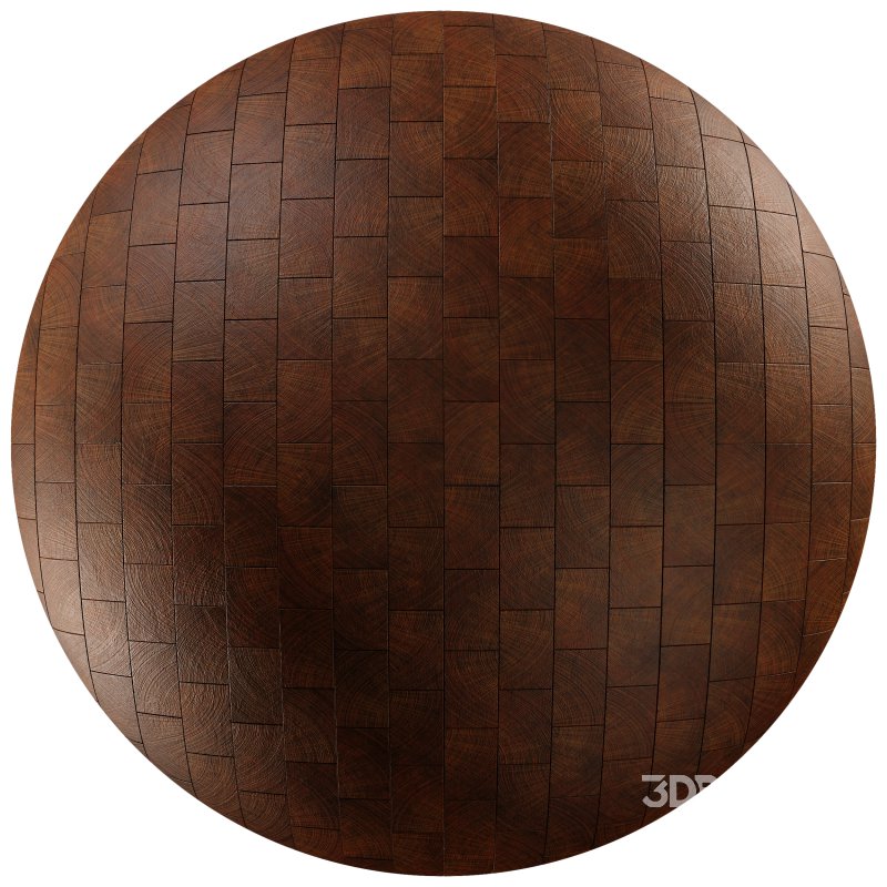End Grain Wood Floor tile 01 (Seamless) Image 4