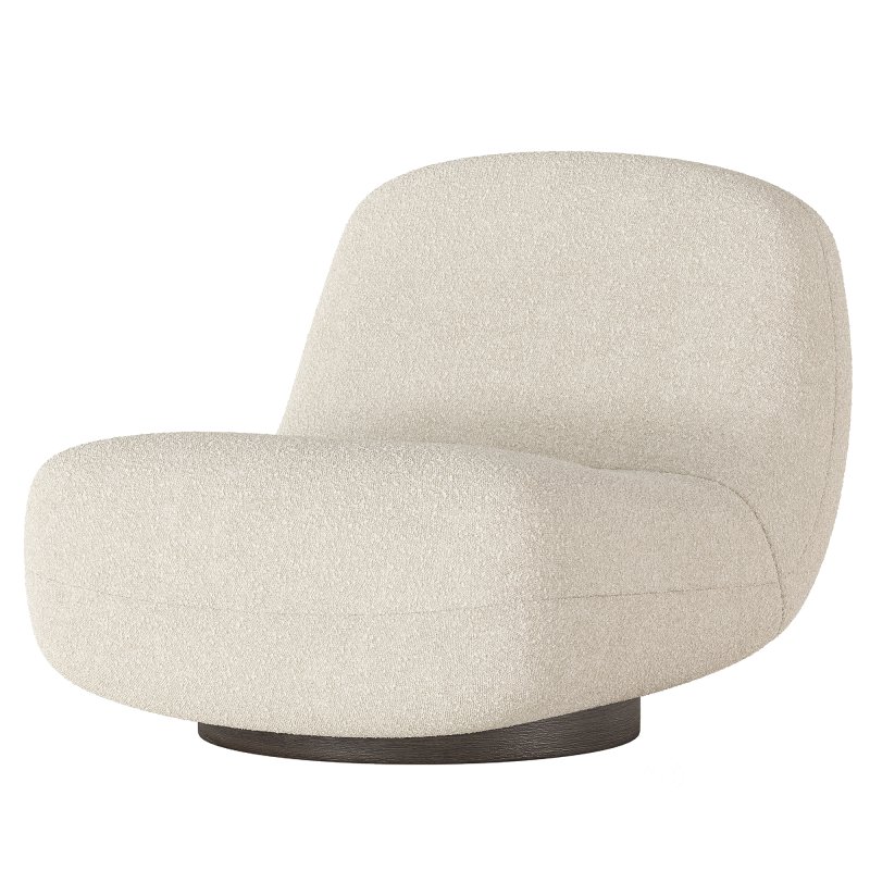 Atheena Boucle Swivel Lounge Chair Image 4