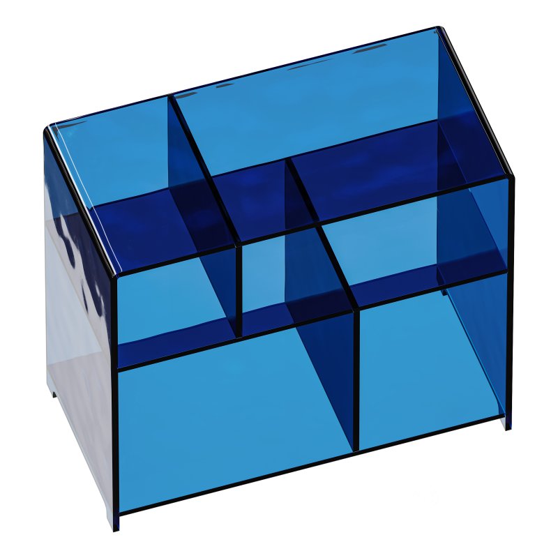 Modern Side Table – 4 Compartments Image 11
