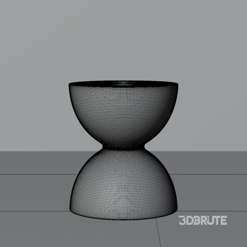 Modern Hourglass Stool Image 2