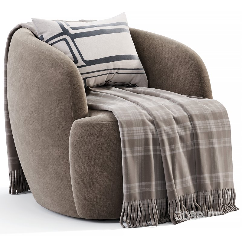 GWYNETH IVORY BOUCLE ACCENT CHAIR BY GOOP Image 4