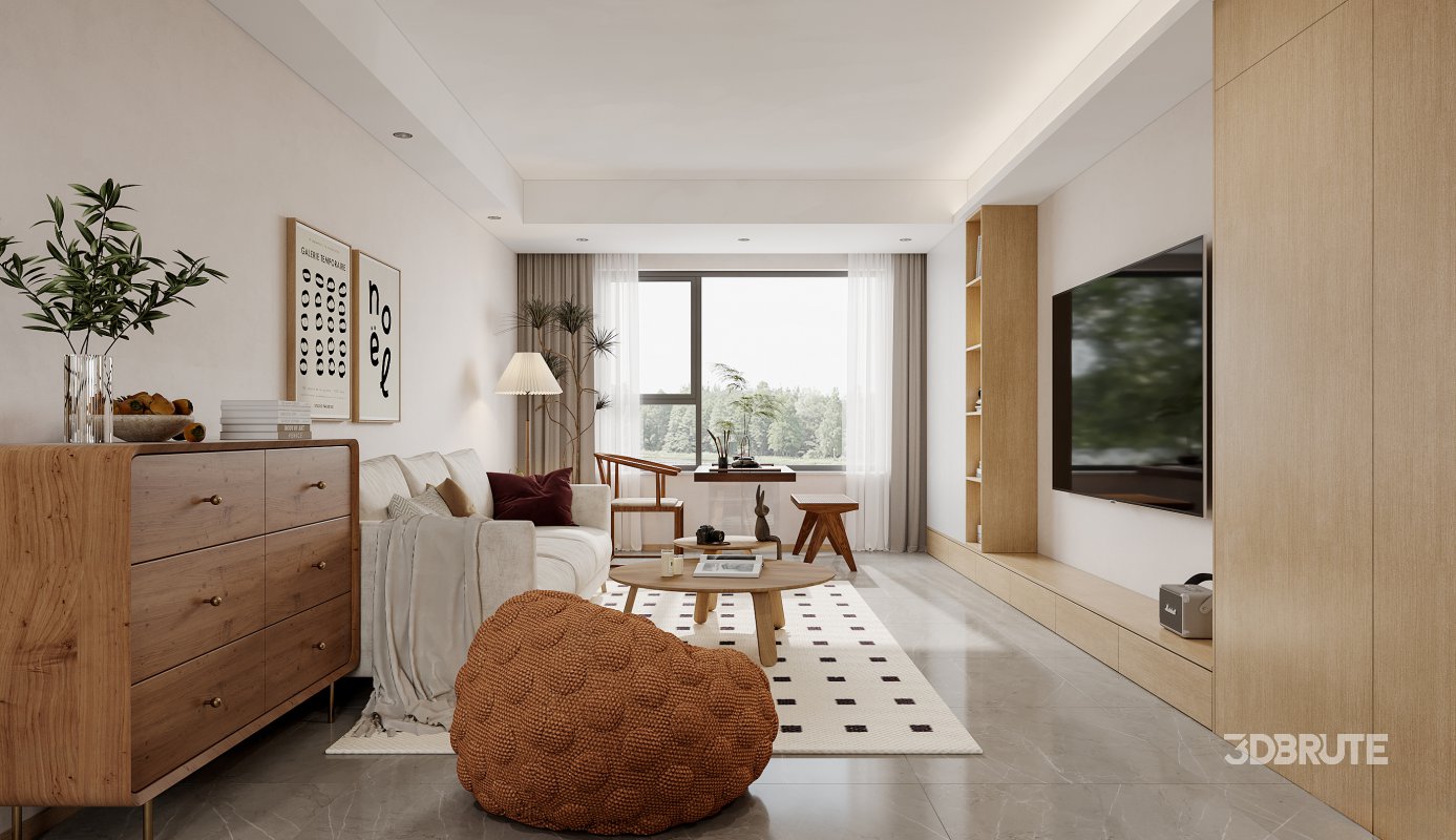 Modern living and dining room Image 3