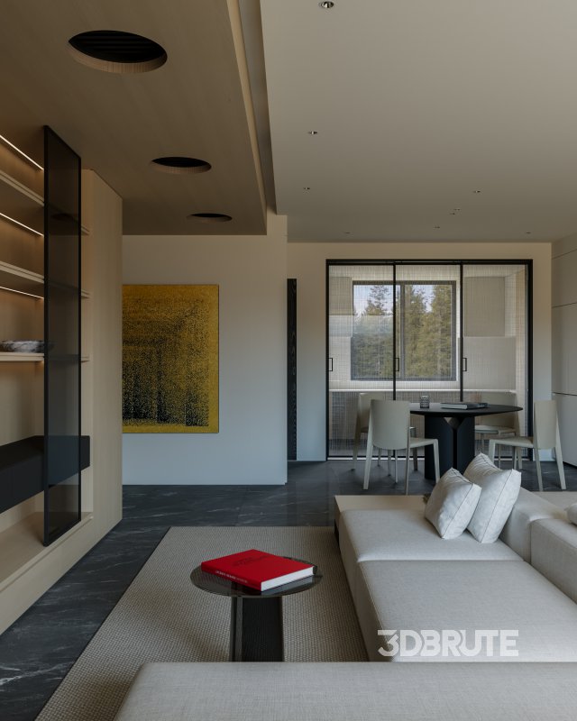 Modern living and dining room Image 5