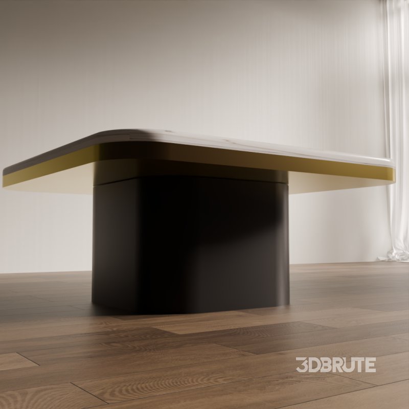 Modern Marble Square Coffee Table Image 3