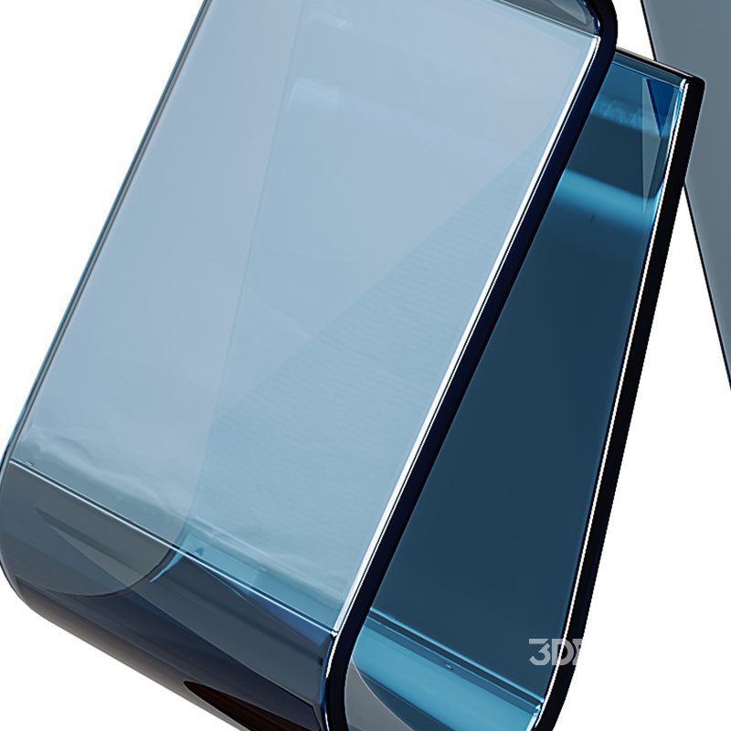 Acrylic Curve Edge Side Table – Minimalist Image 13