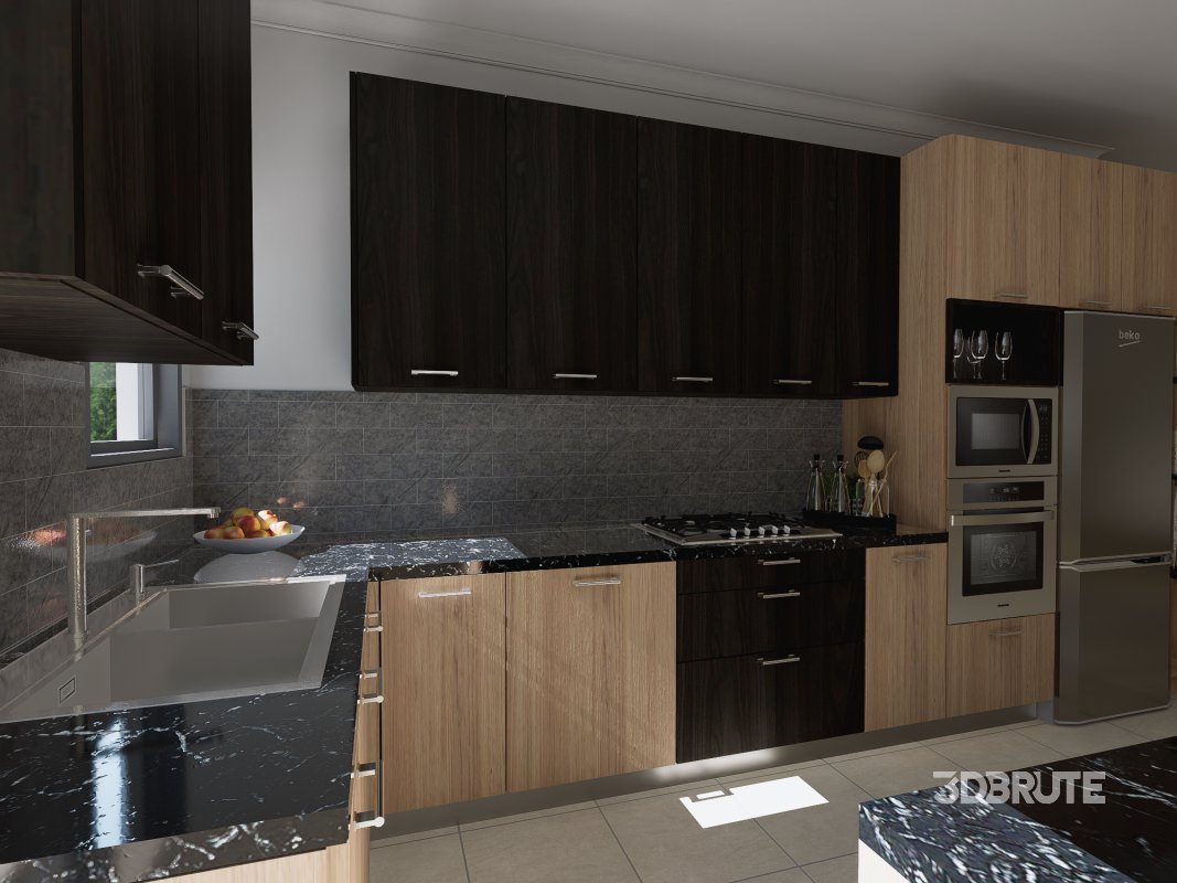 MODERN 3D KITCHEN DESIGN Image 4