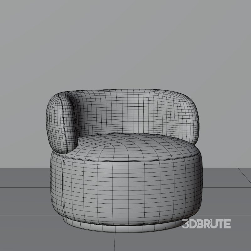 Modern Round Lounge Chair Image 2