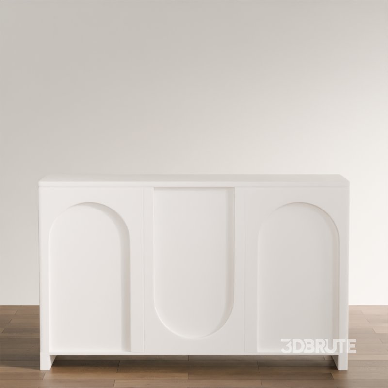 Modern Sculptural Console Table Image 2