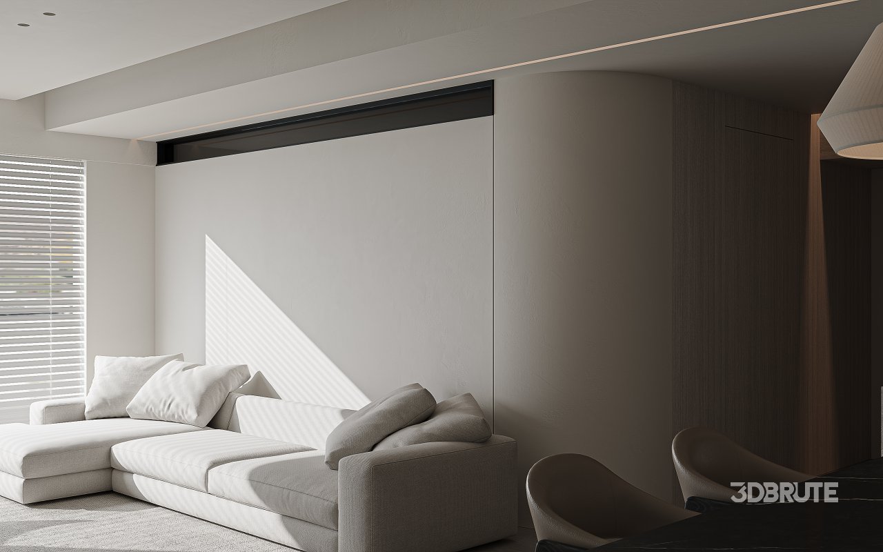 Modern living and dining room Image 2