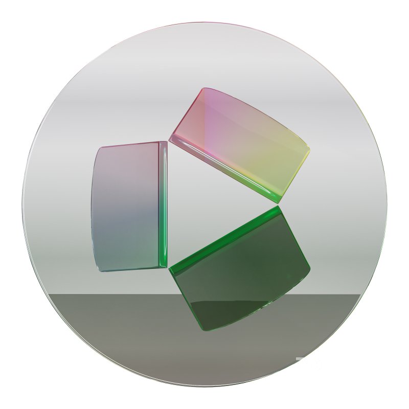 Iridescent Acrylic Side Table Image 7