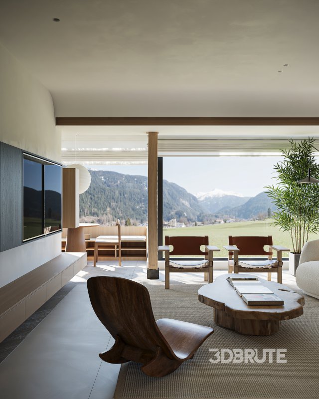 Modern living and dining room Image 4