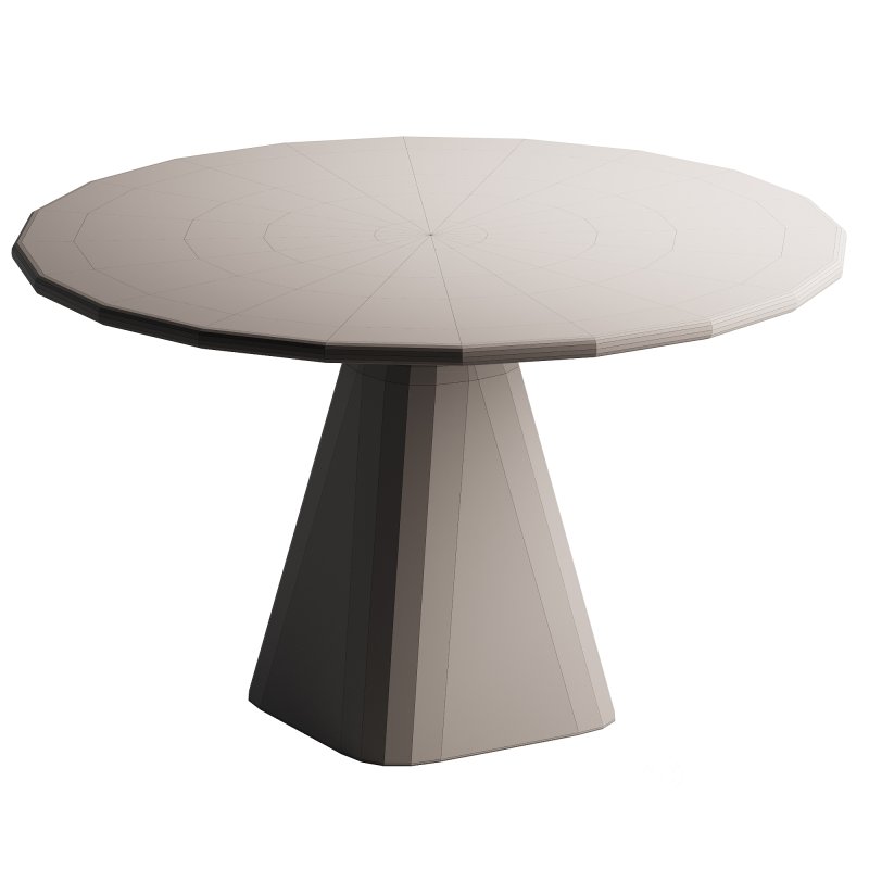 Wood Round Dining Table Image 3
