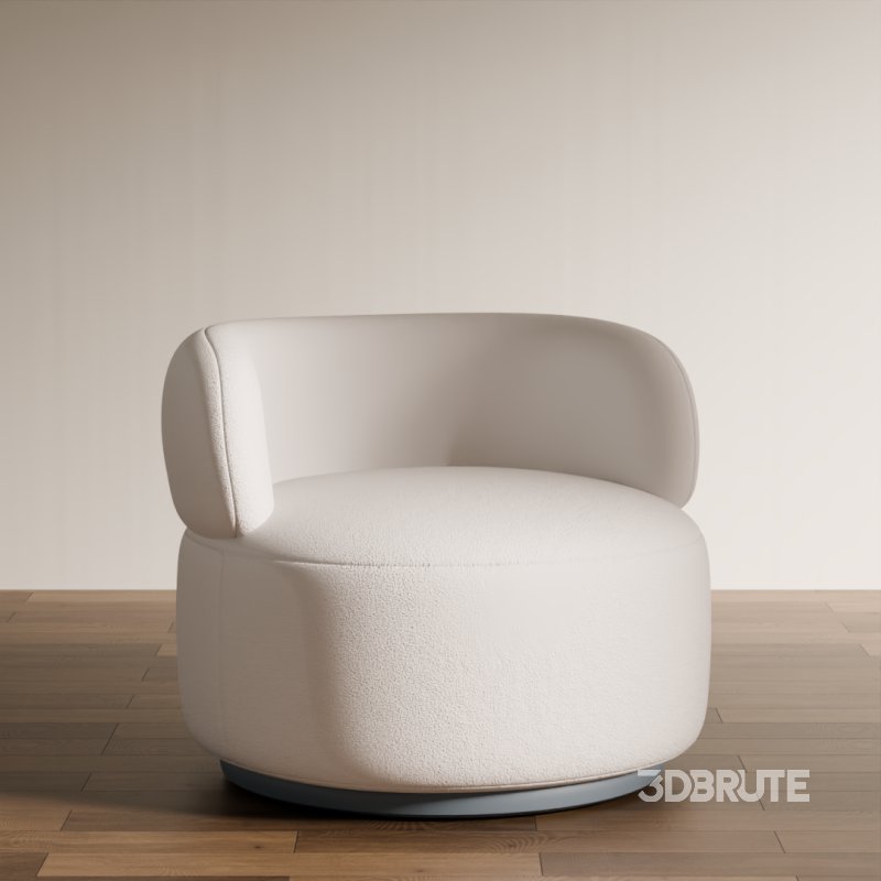 Modern Round Lounge Chair Image 4