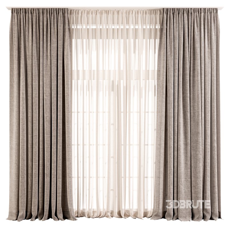 Modern Curtain 77 Optional Material Variants (Pack of 4) Image 2