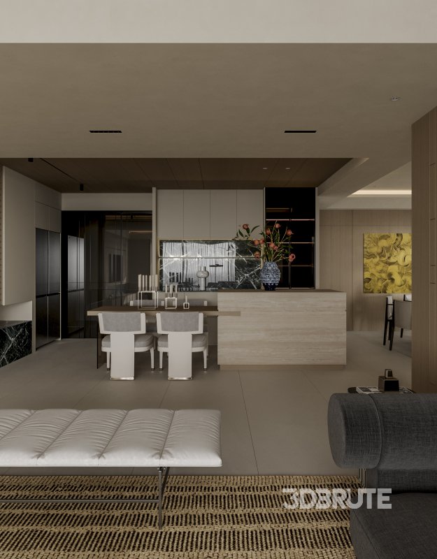 Modern living and dining room Image 10