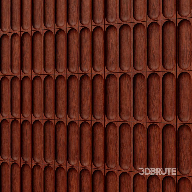 Wood Panel Wall Tile 02 (Seamless) Image 5