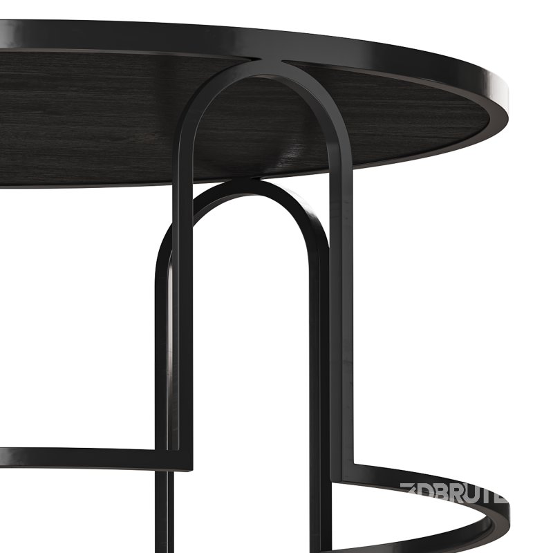 Hardin Oak Coffee Table – Full Black Image 6