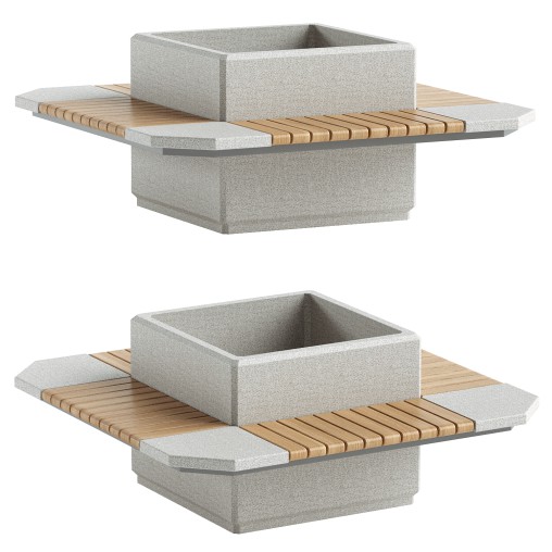 SQUARE PLANTER BENCH 227