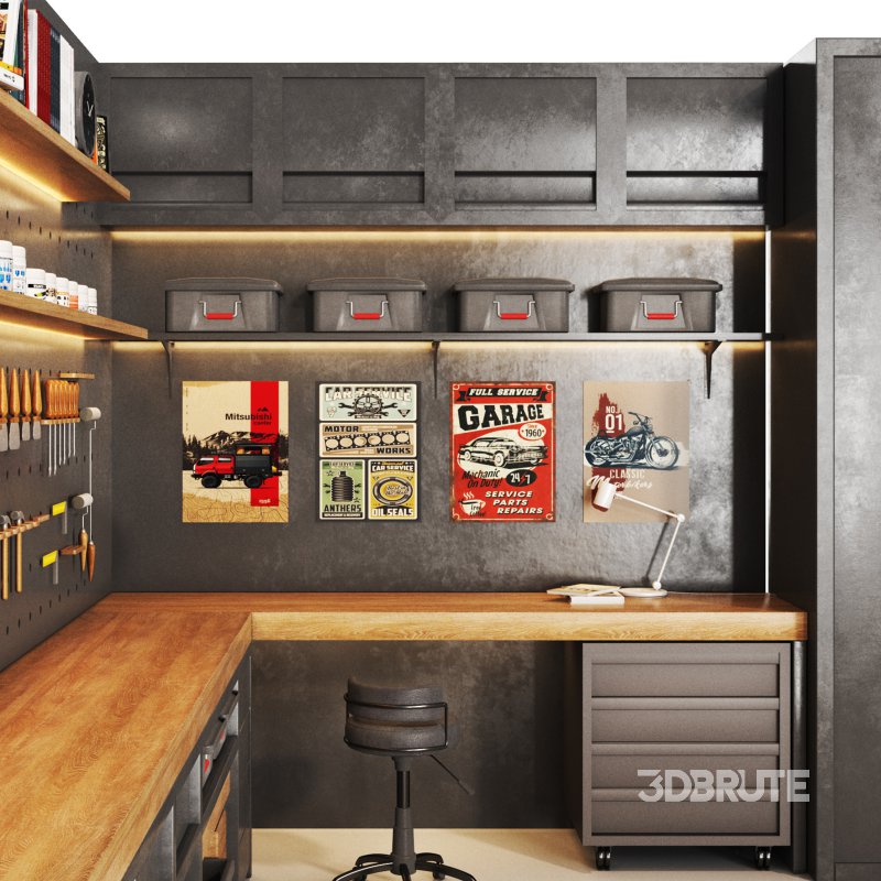 workshop 02 Garage tools workstation Image 2