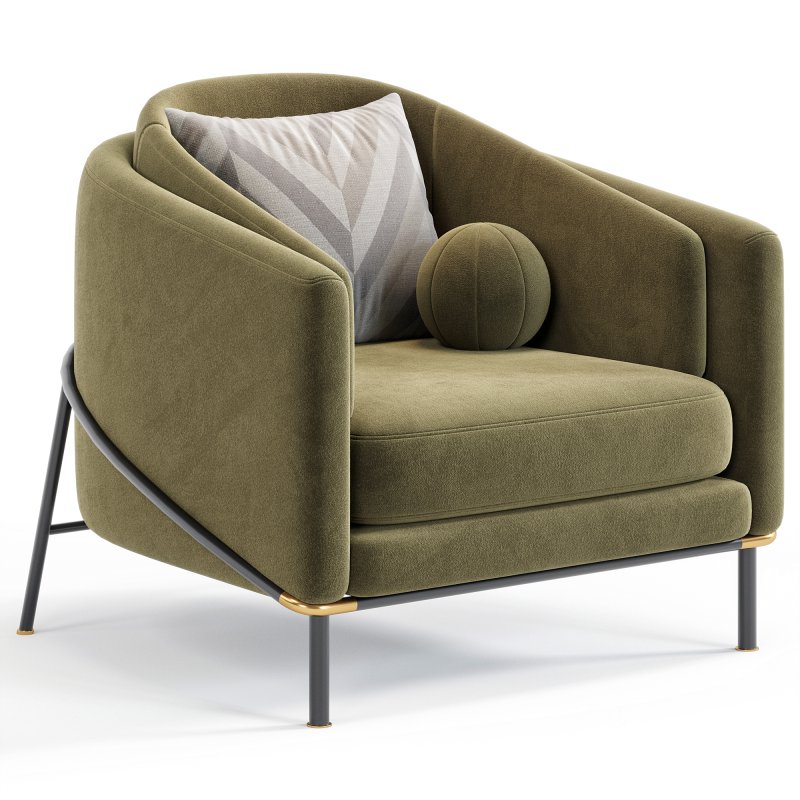 Fil Noir Armchair By Minotti Image 2