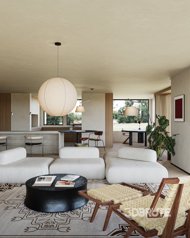 Modern living and dining room Image 6