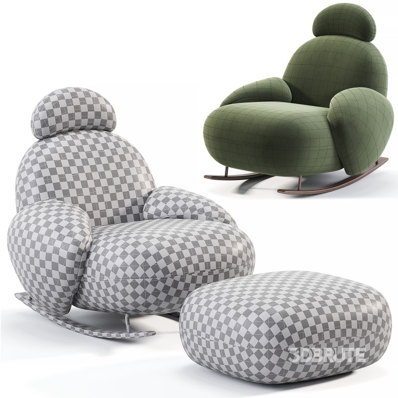 Recliner Rocking Chair By Blackbrdstore Image 7