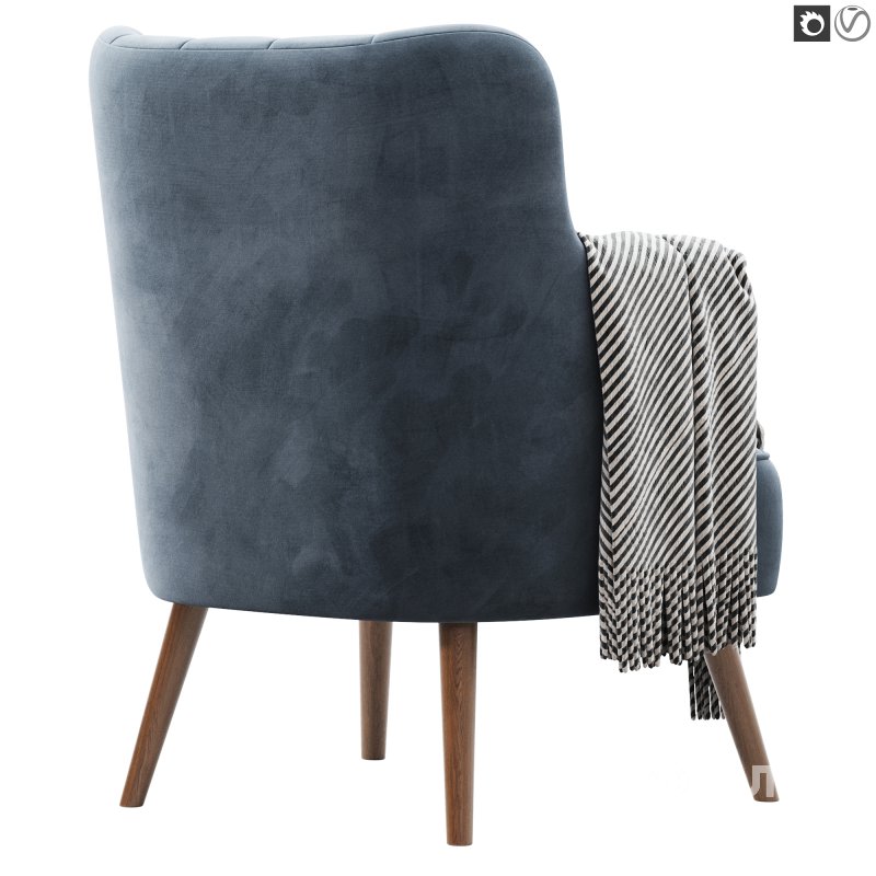 Armchair Larney Velvet Image 6