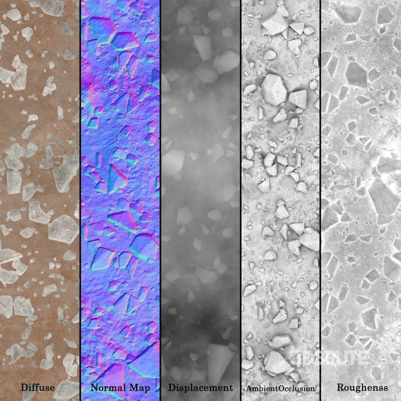 Gravel Ground (Seamless) Image 4