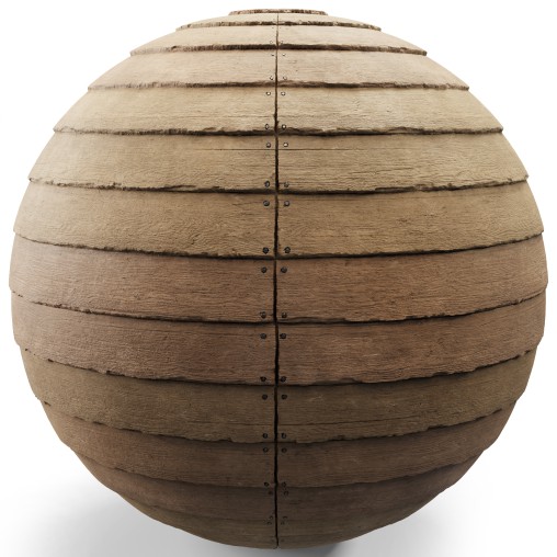 Old Overlapping Wood Planks (Seamless)