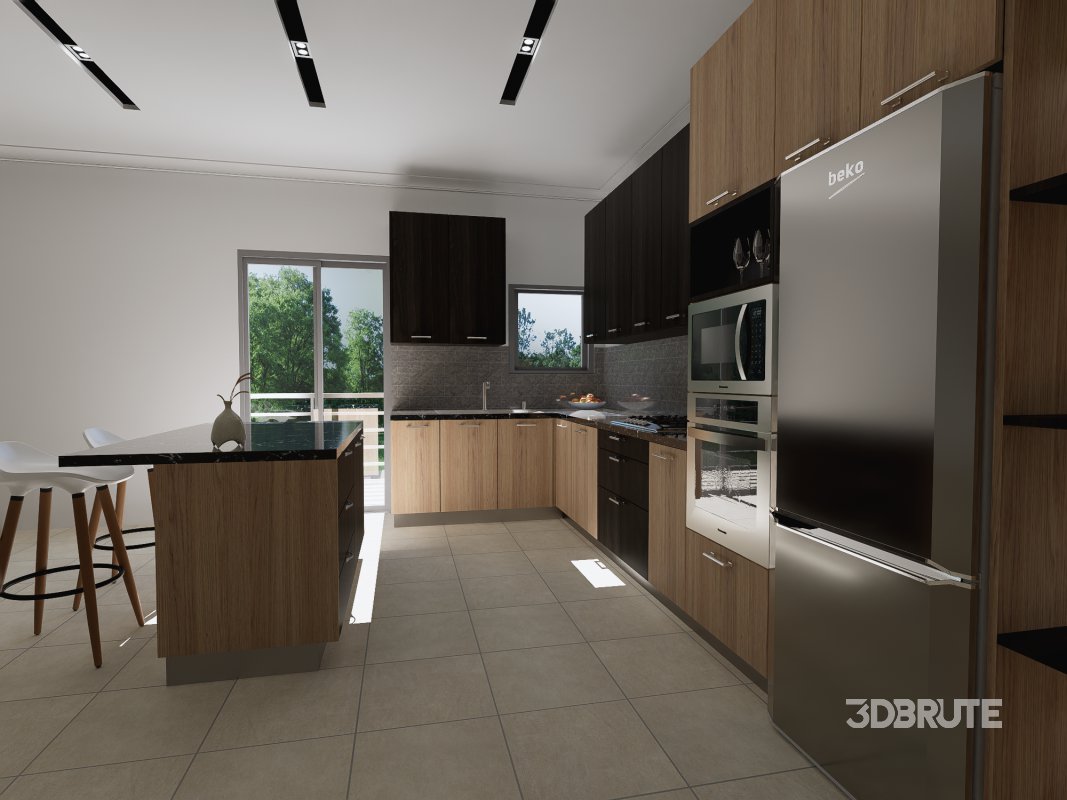 MODERN 3D KITCHEN DESIGN Image 5