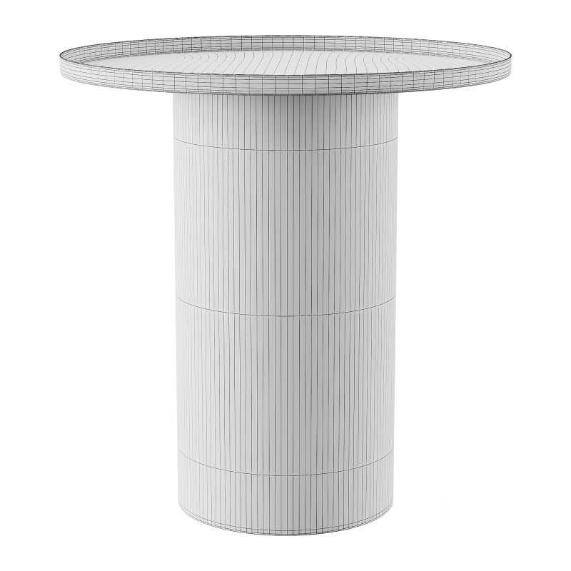 Fleksa round coffee table made of black metal Image 14