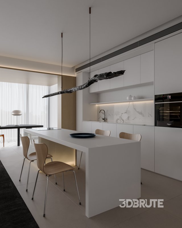 Modern living room dining room Image 3