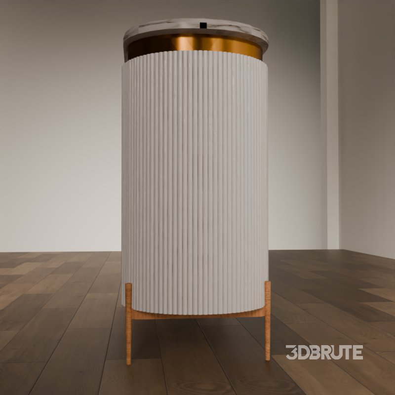 Modern Fluted Console Table Image 3