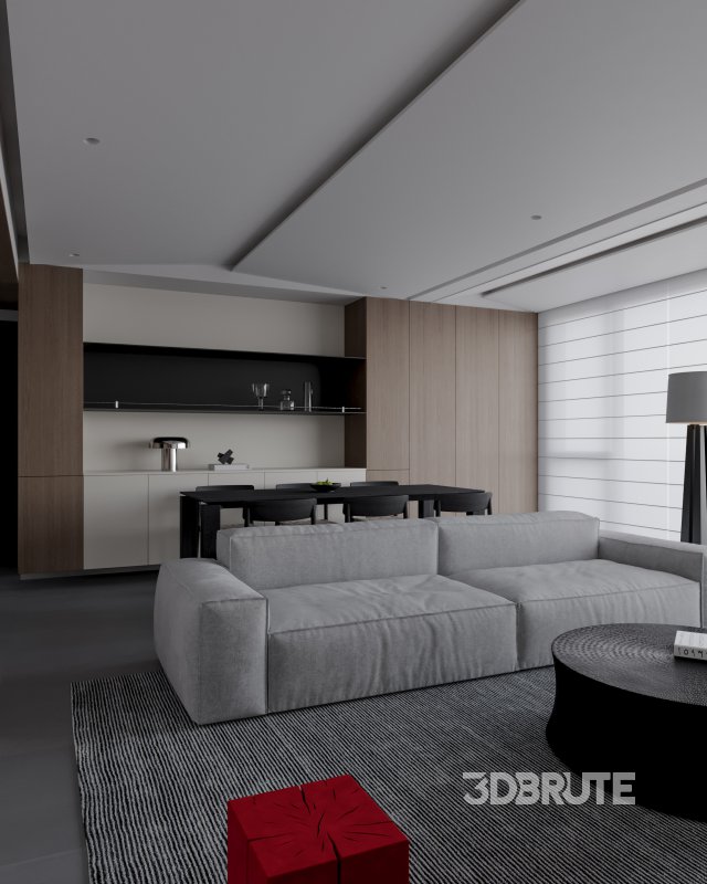 Modern living and dining room Image 5