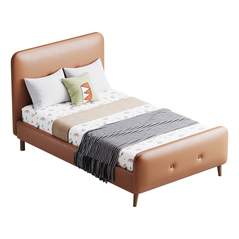 Flannelette Beige bed Image 6