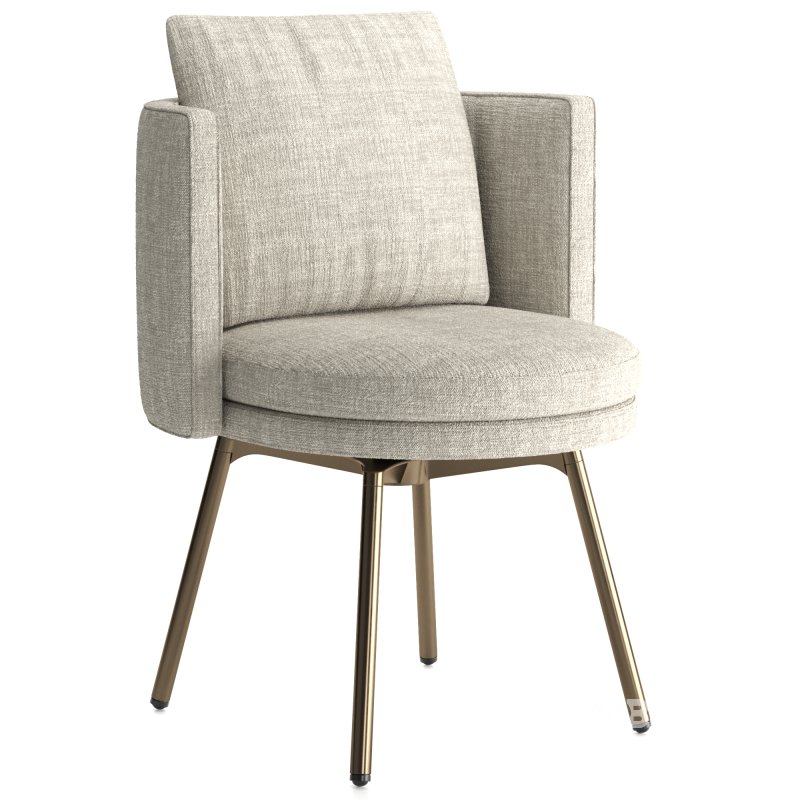 Minotti Torii Dining Swivel chair Image 4