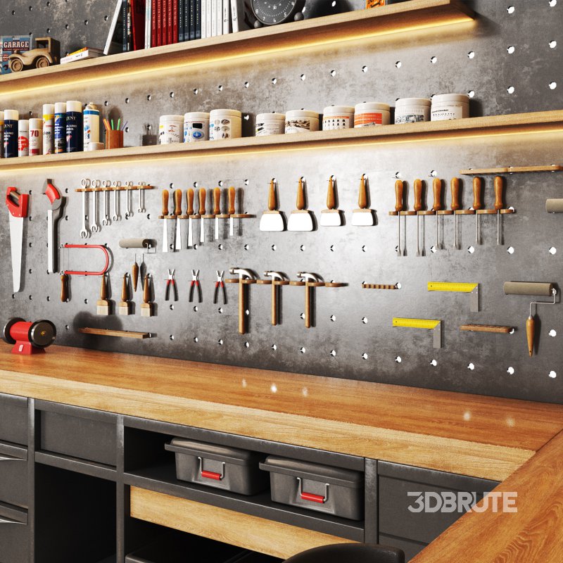 workshop 02 Garage tools workstation Image 4