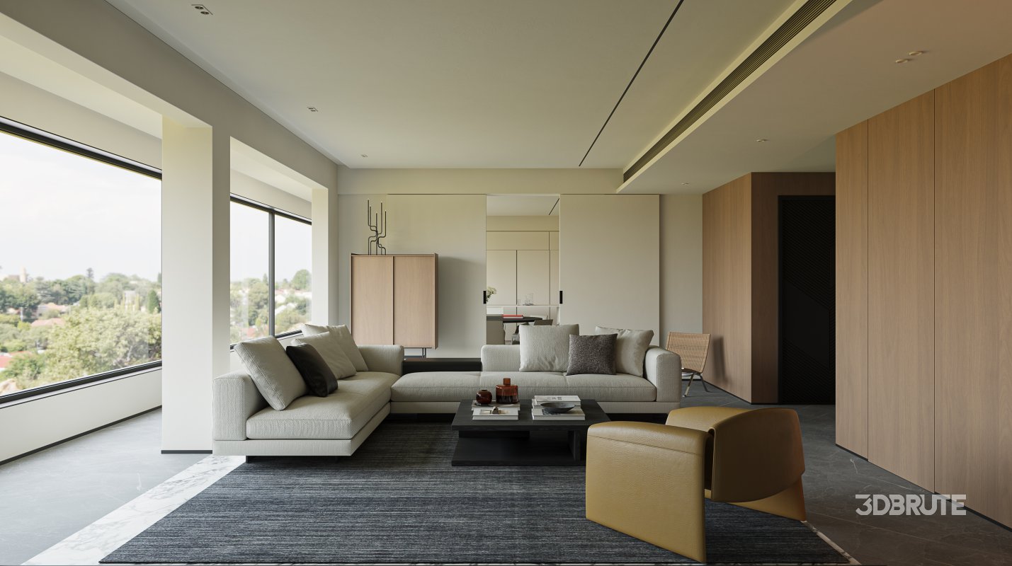 Modern living and dining room Image 3