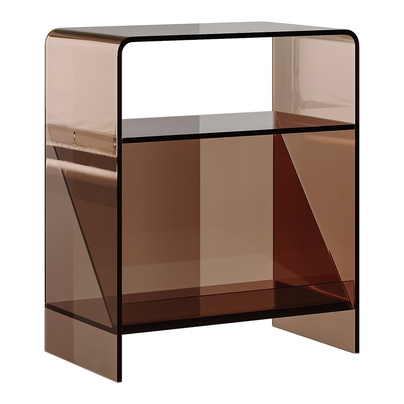 Acrylic Minimalist Transparent Side Table Image 5